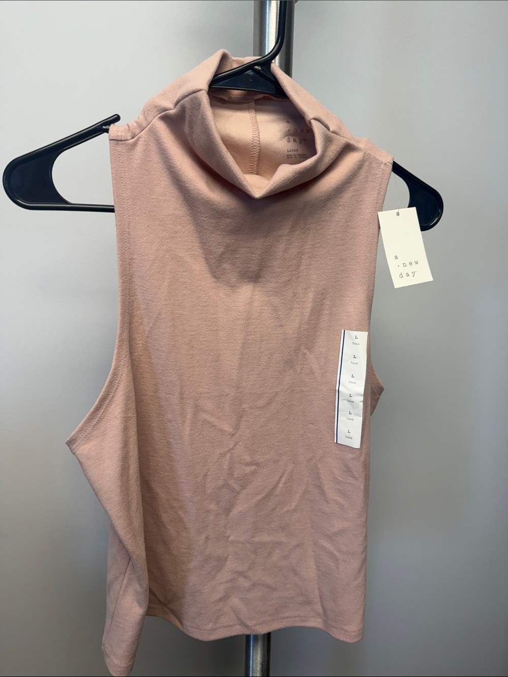 Sunday Sleeveless Mock Neck Tank - Dusty Rose